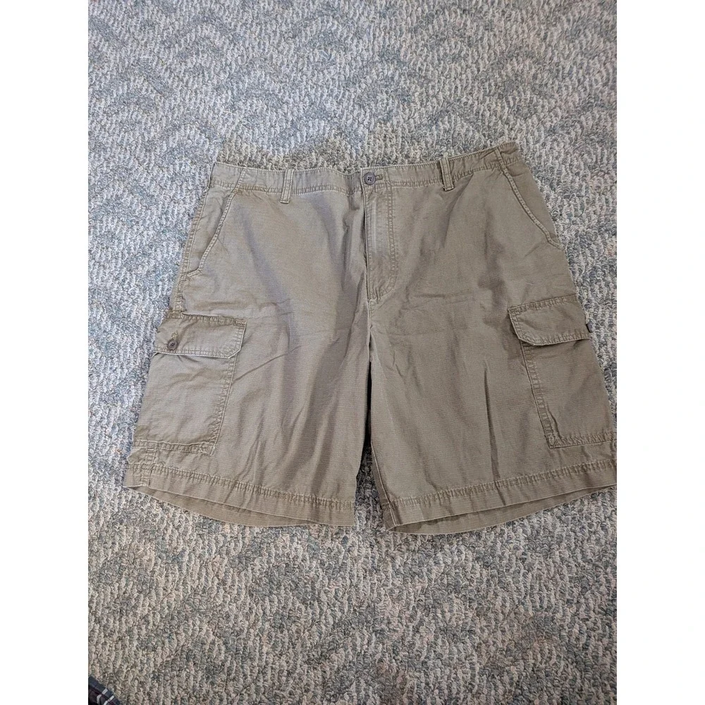 IZOD Mens Ripstop Cargo Shorts Olive Green Size 42 4538572 Casual Outdoor